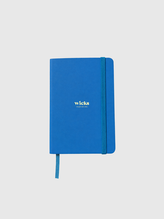 Carnet WICKS A6 bleu à couverture rigide
