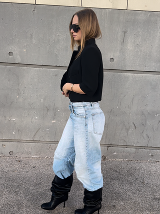 SIENNA – Bottes à talons noires portées – vue 13 | WICKS