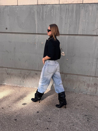 SIENNA – Bottes à talons noires portées – vue 15 | WICKS