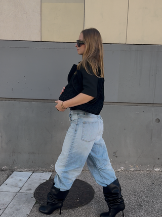 SIENNA – Bottes à talons noires portées – vue 21 | WICKS