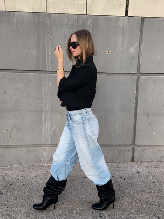 SIENNA – Bottes à talons noires portées – vue 11 | WICKS