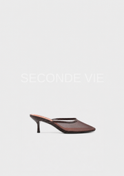 REBECCA Seconde Vie – Mules à talons marron pointure 39