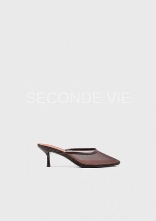 REBECCA Seconde Vie – Mules à talons marron pointure 39