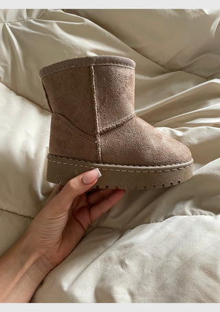 BABY SNOW BOOTS – Bottines fourrées taupe – vue 3 | WICKS