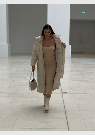 JHENE – Bottines à talons beiges – vue 3 | WICKS