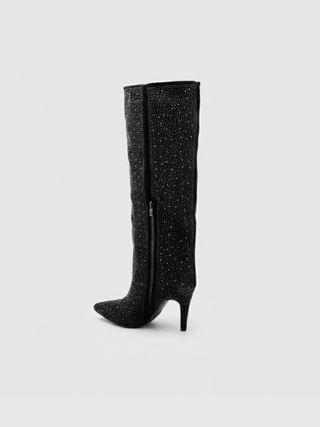 SALOMÉ – Bottes à talons strass – vue 5 | WICKS