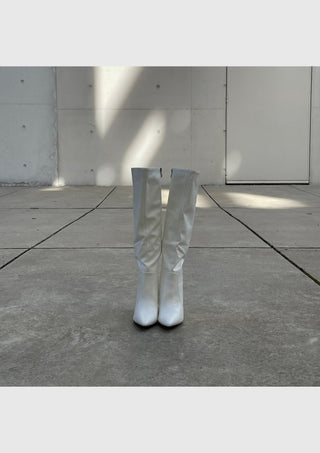 VAIA – Bottes à talons blanches – vue 3 | WICKS