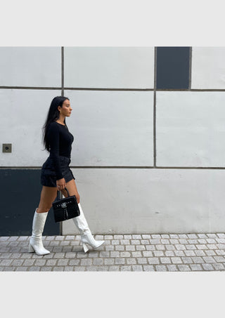 VAIA – Bottes à talons blanches – vue 6 | WICKS